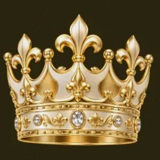 Ornate royal crown — Friday Friday