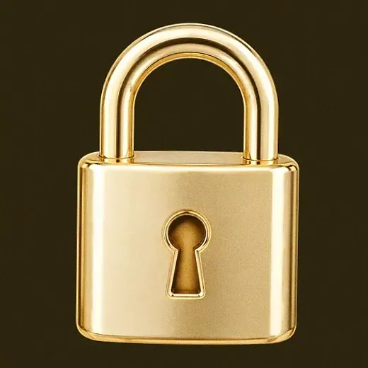 Metal padlock — Friday Friday