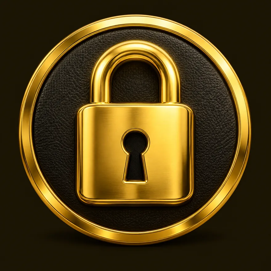 Padlock emblem — Friday Friday