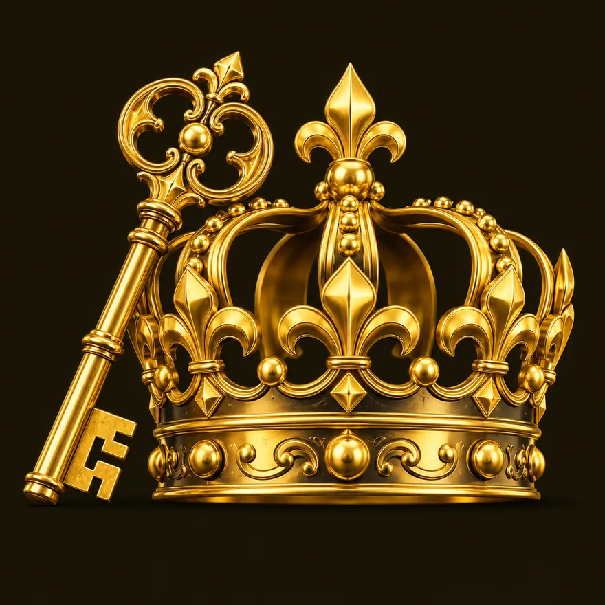 Royal crown and key — Friday Friday