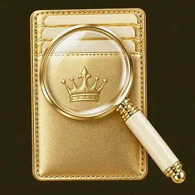 Wallet and magnifier — Friday Friday