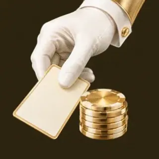 Hand dealing card — Friday Friday