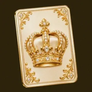 Royal crown card — Friday Friday