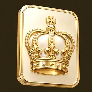 Royal crown plaque — Friday Friday