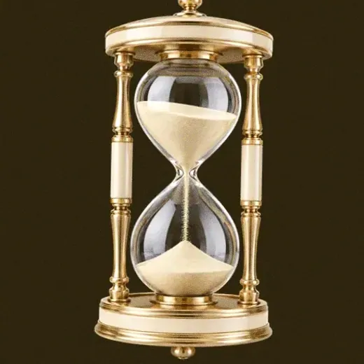 Ornate hourglass — Friday Friday