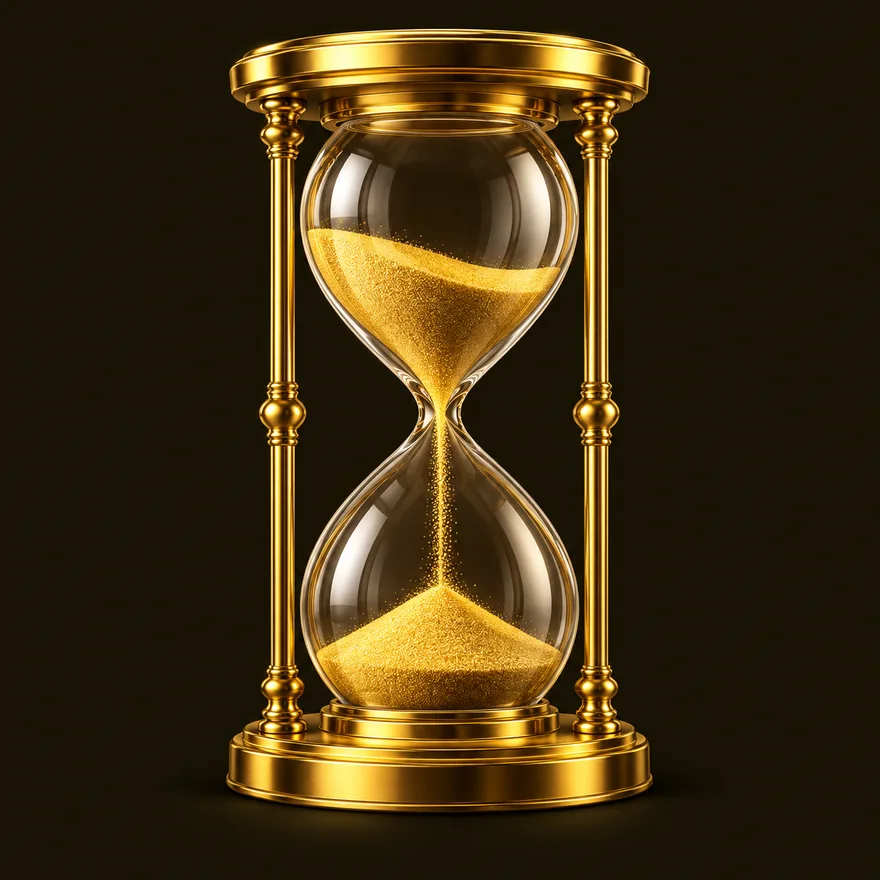 Ornate hourglass — Friday Friday