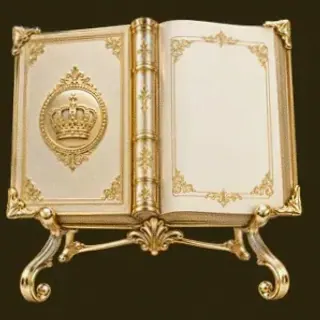 Ornate open book — Friday Friday