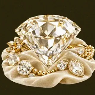 Faceted diamond gemstone — Friday Friday
