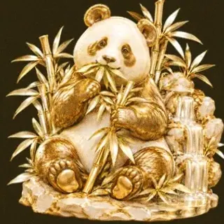 Panda eating bamboo — Friday Friday