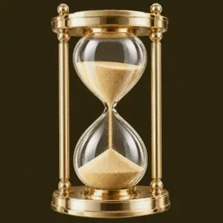 Ornate hourglass — Friday Friday